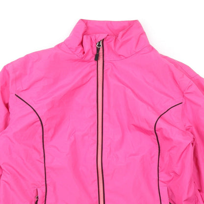 Womens UK Size S Green Lamb Pink Rain Coat