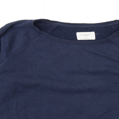 Womens UK Size S Gilly Hicks Blue Pullover Sweatshirt