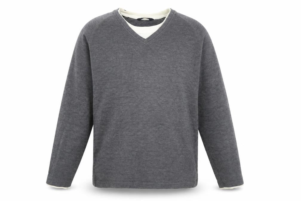Mens UK Size M Blue Harbour Grey Pullover Jumper