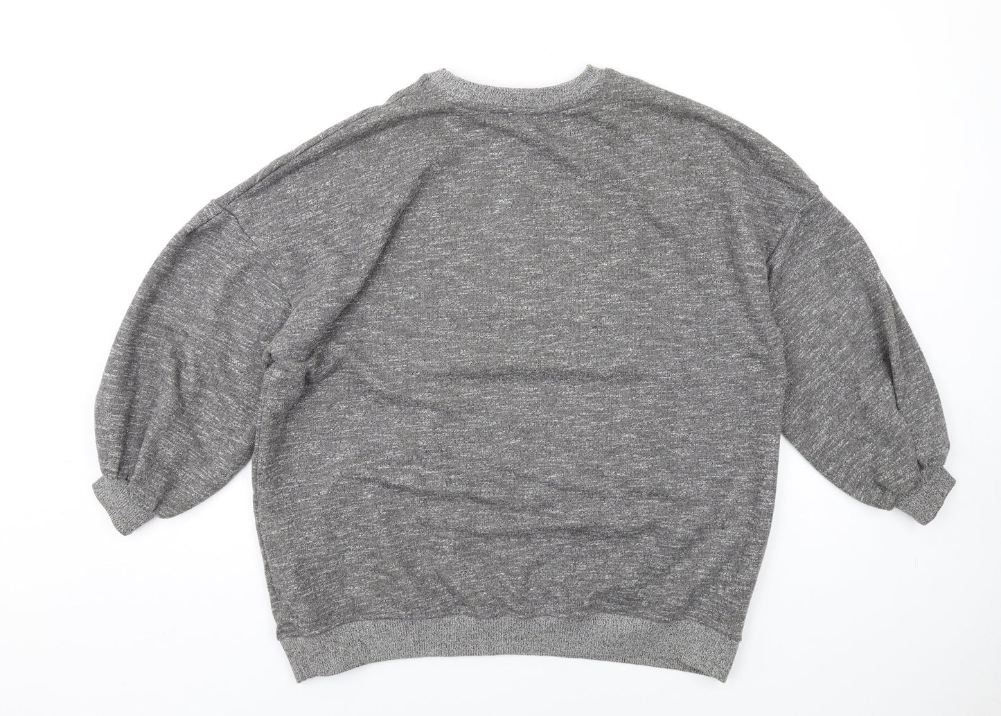 Womens UK Size S Pull&Bear Grey Pullover Sweatshirt