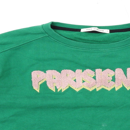 Sofie Schnoor Womens Green Polyester Pullover Sweatshirt Size L Pullover
