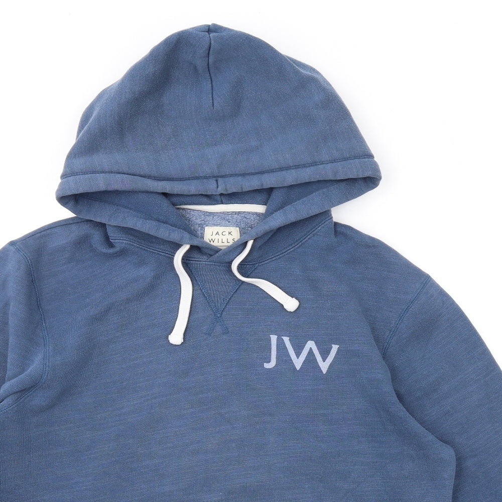 Mens UK Size XS Jack Wills Blue Pullover Hoodie