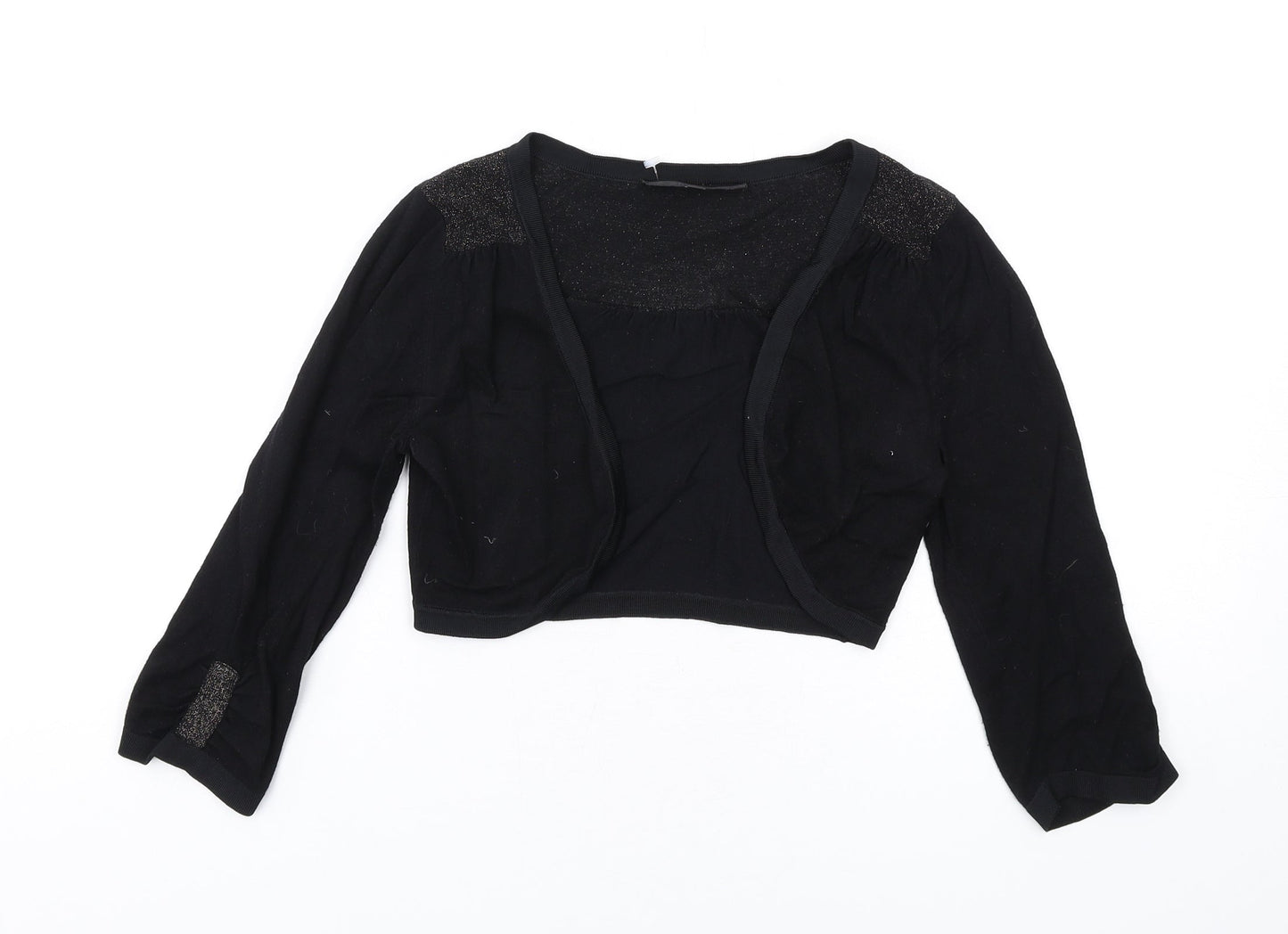 Womens UK Size XS Coast Black Shrug Jumper