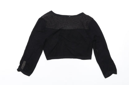 Womens UK Size XS Coast Black Shrug Jumper