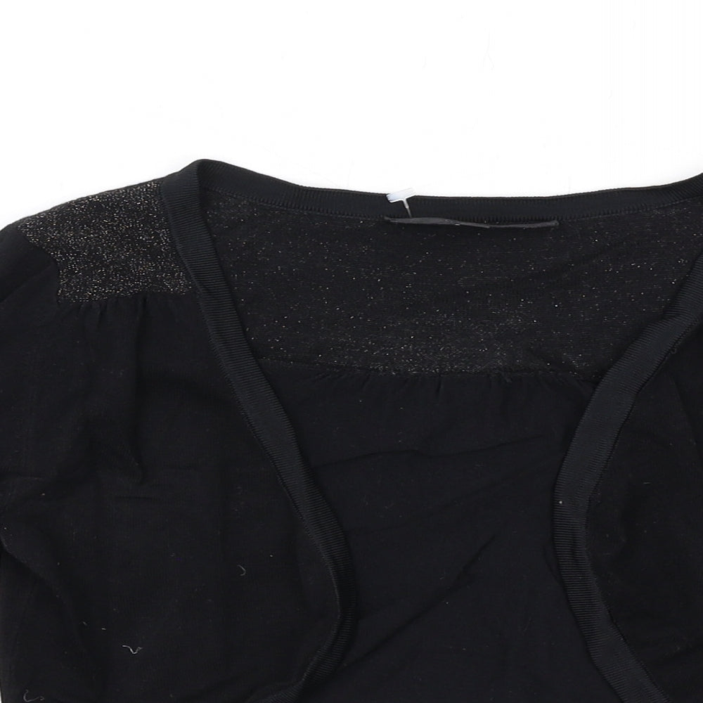 Womens UK Size XS Coast Black Shrug Jumper