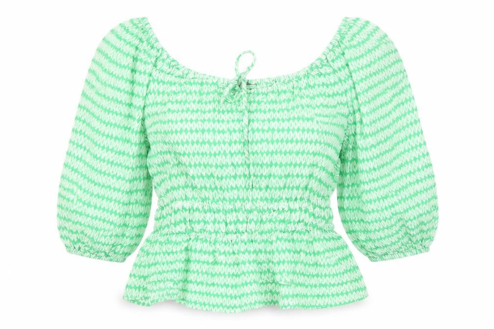 Womens UK Size 10 Marks and Spencer Green Basic Blouse