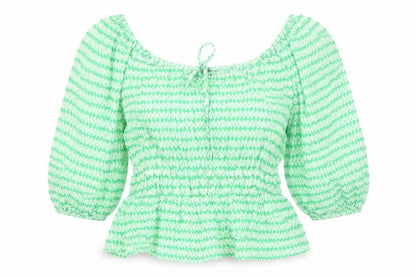 Womens UK Size 10 Marks and Spencer Green Basic Blouse