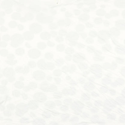 Marks and Spencer Womens White Polka Dot Viscose Basic Blouse Size 18 Round Neck