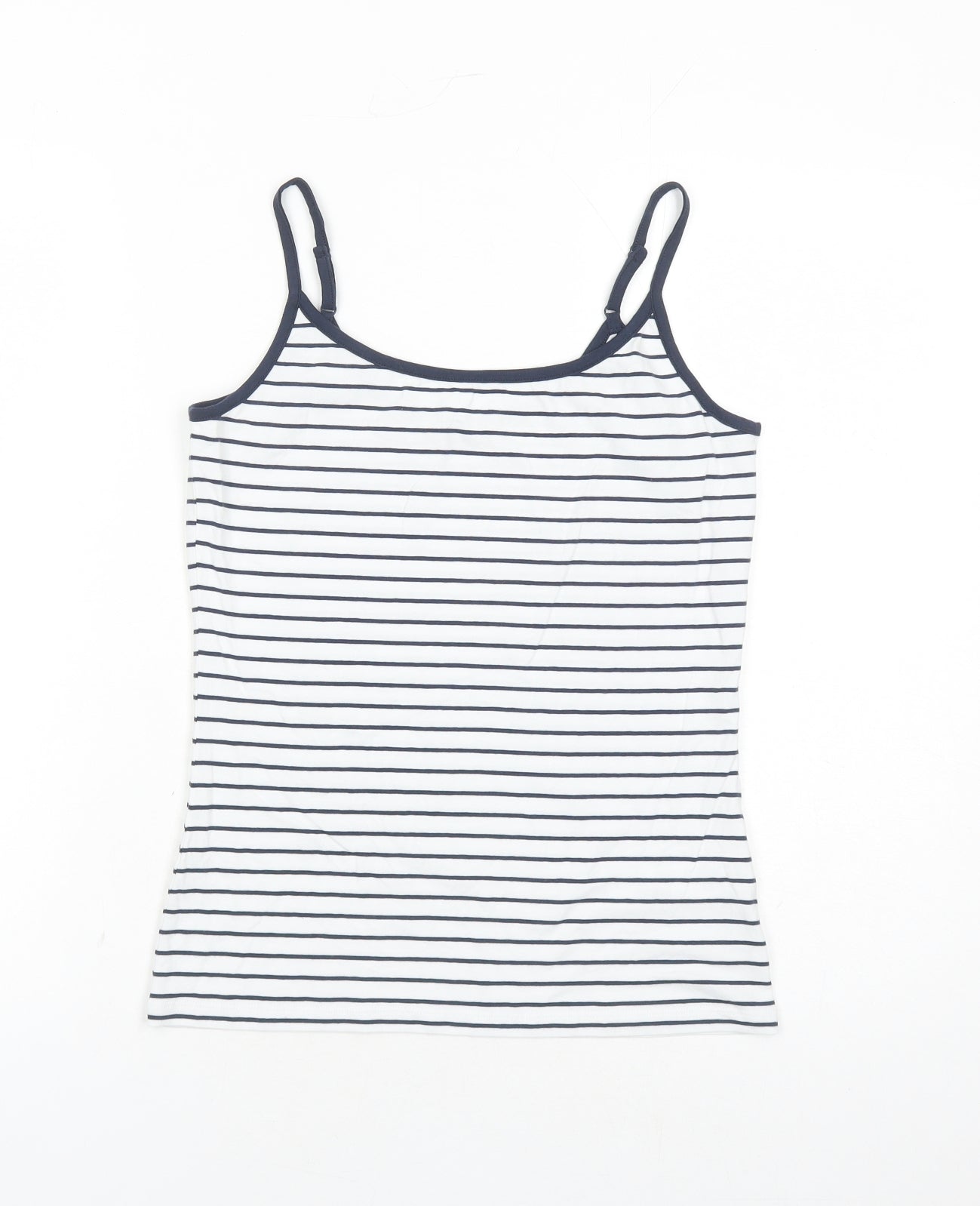 Womens UK Size 8 Marks and Spencer White Basic Tank