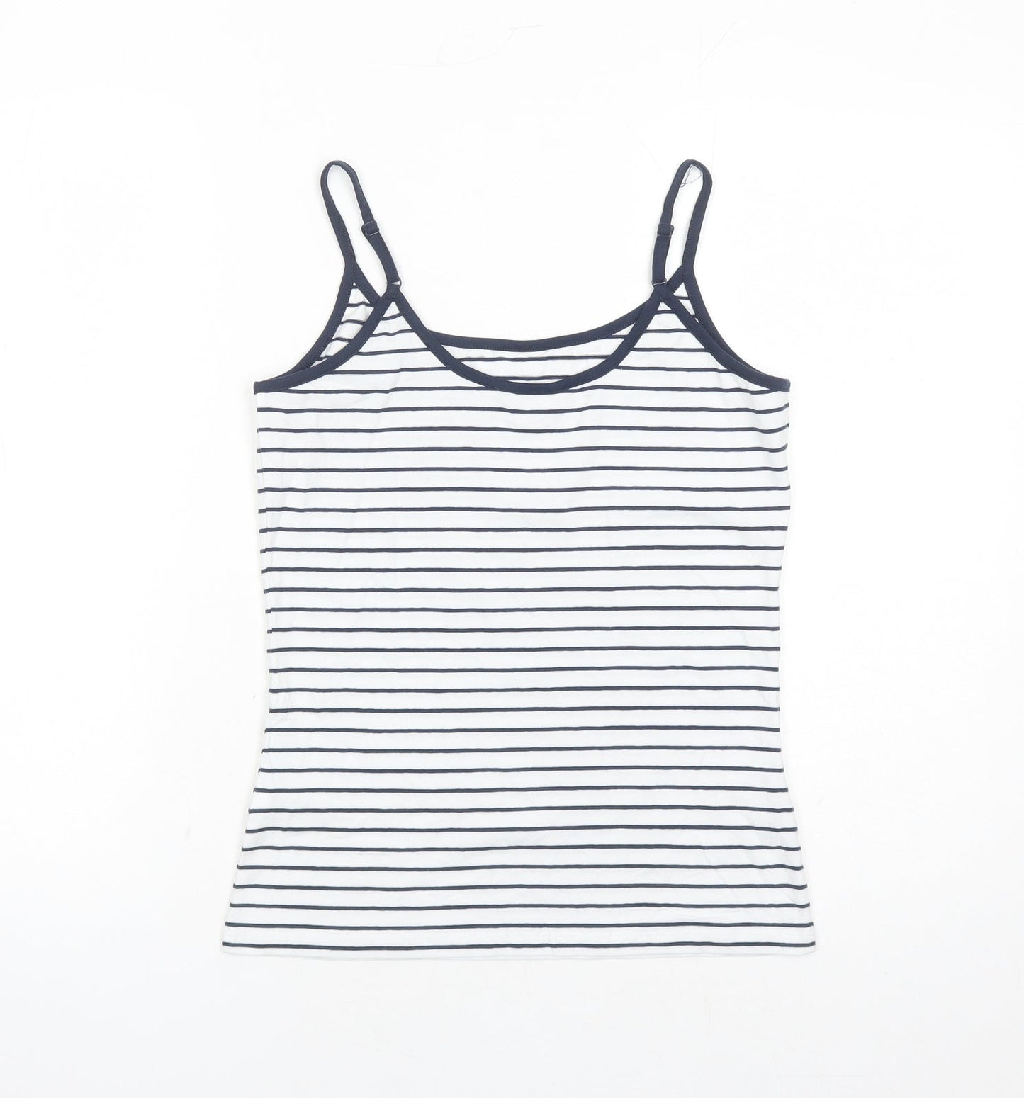 Womens UK Size 8 Marks and Spencer White Basic Tank