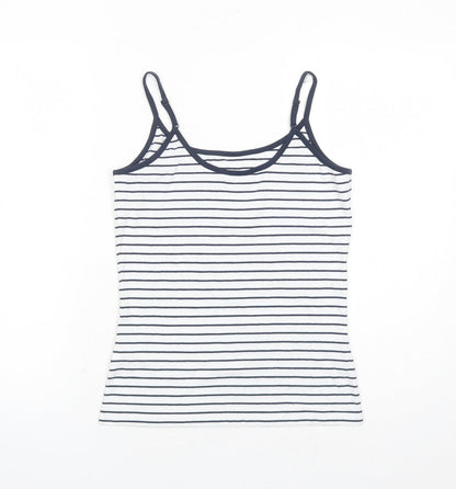 Womens UK Size 8 Marks and Spencer White Basic Tank