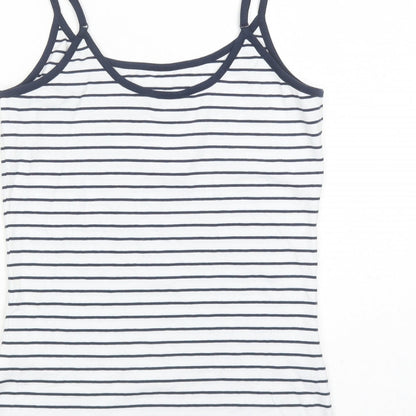 Womens UK Size 8 Marks and Spencer White Basic Tank