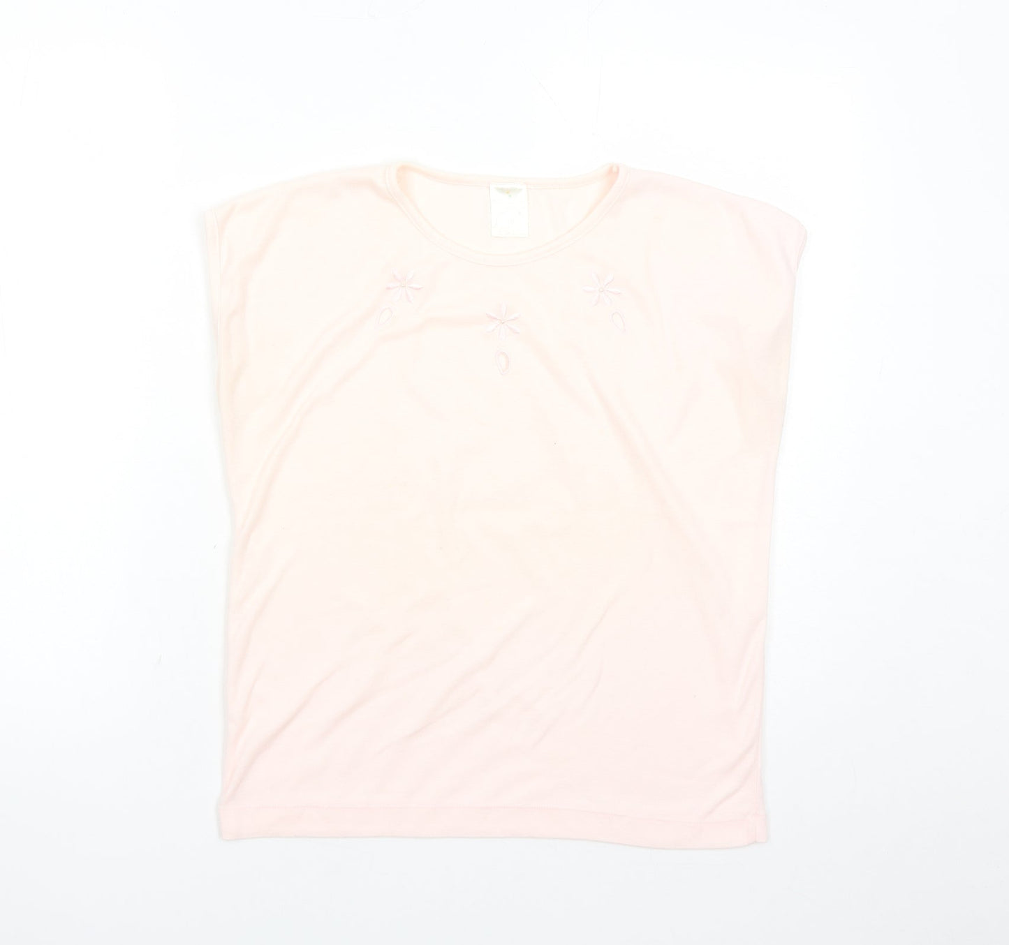 Womens UK Size 16 Littlewoods Pink Basic T-Shirt