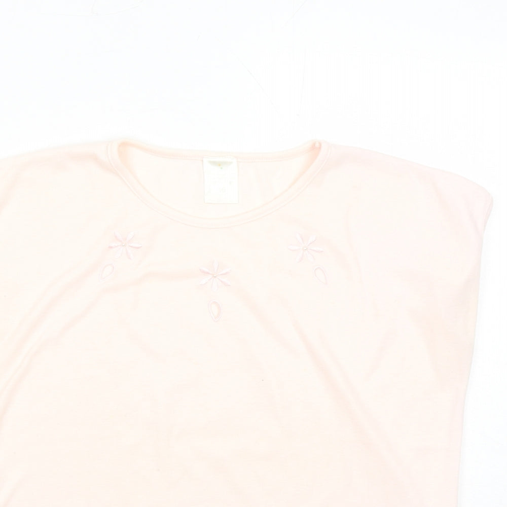 Womens UK Size 16 Littlewoods Pink Basic T-Shirt