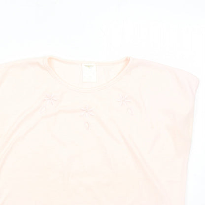 Womens UK Size 16 Littlewoods Pink Basic T-Shirt