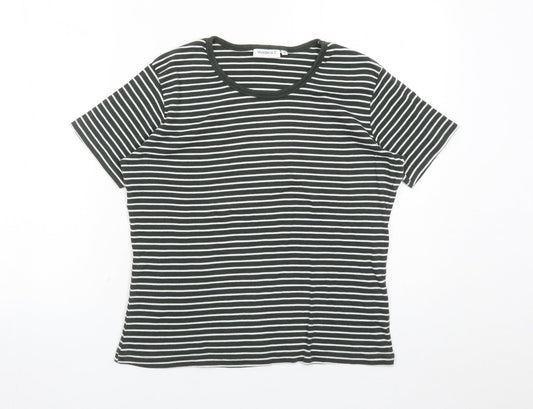 Womens UK Size XL Yessica Green Basic T-Shirt