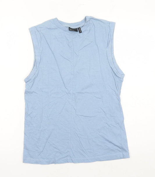 Womens UK Size 6 ASOS Blue Basic Tank