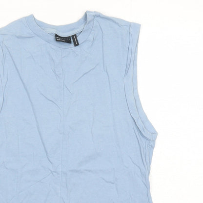 Womens UK Size 6 ASOS Blue Basic Tank