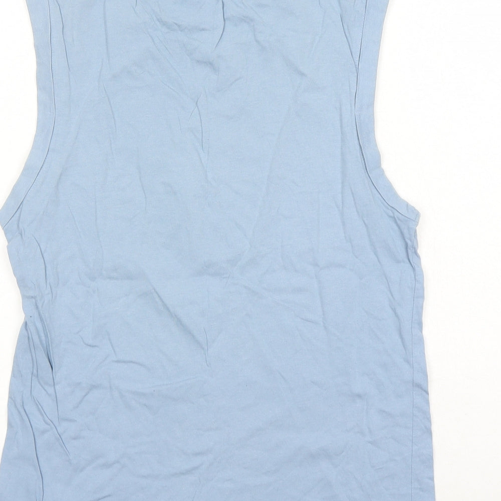 Womens UK Size 6 ASOS Blue Basic Tank