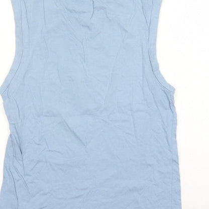 Womens UK Size 6 ASOS Blue Basic Tank