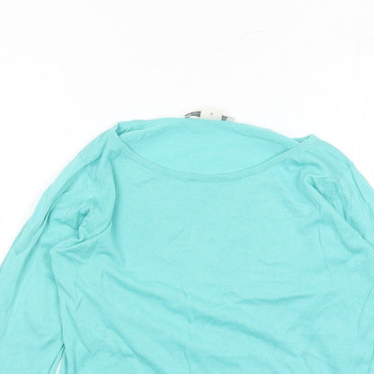 Womens UK Size S John Smedley Blue Pullover Jumper