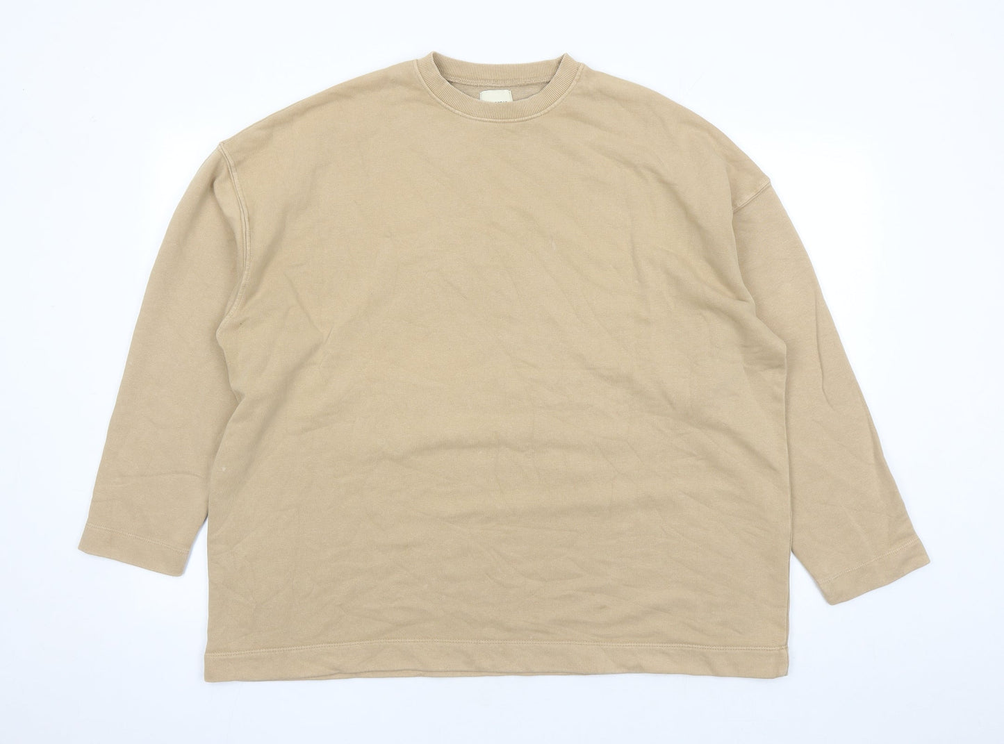 Mens UK Size M Pull&Bear Brown Pullover Sweatshirt