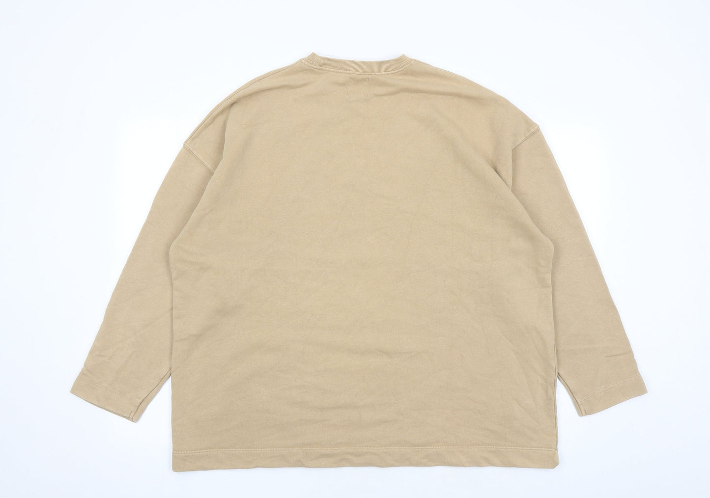 Mens UK Size M Pull&Bear Brown Pullover Sweatshirt