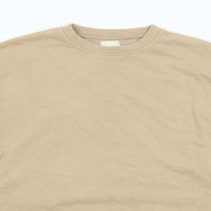 Mens UK Size M Pull&Bear Brown Pullover Sweatshirt