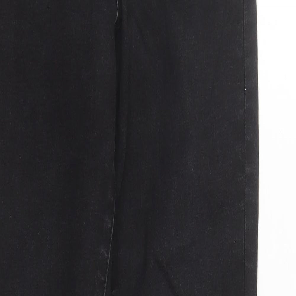 Denim & Co. Womens Black Polyester Skinny Jeans Size 10 L27 in Regular Zip