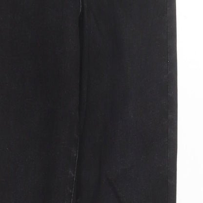 Denim & Co. Womens Black Polyester Skinny Jeans Size 10 L27 in Regular Zip