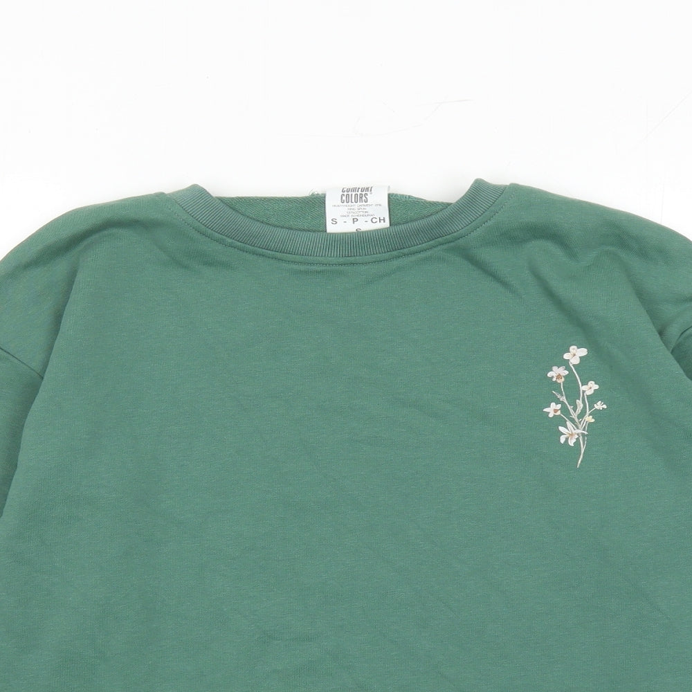 Comfort Colors Womens Red Cotton Pullover Sweatshirt Size S Pullover