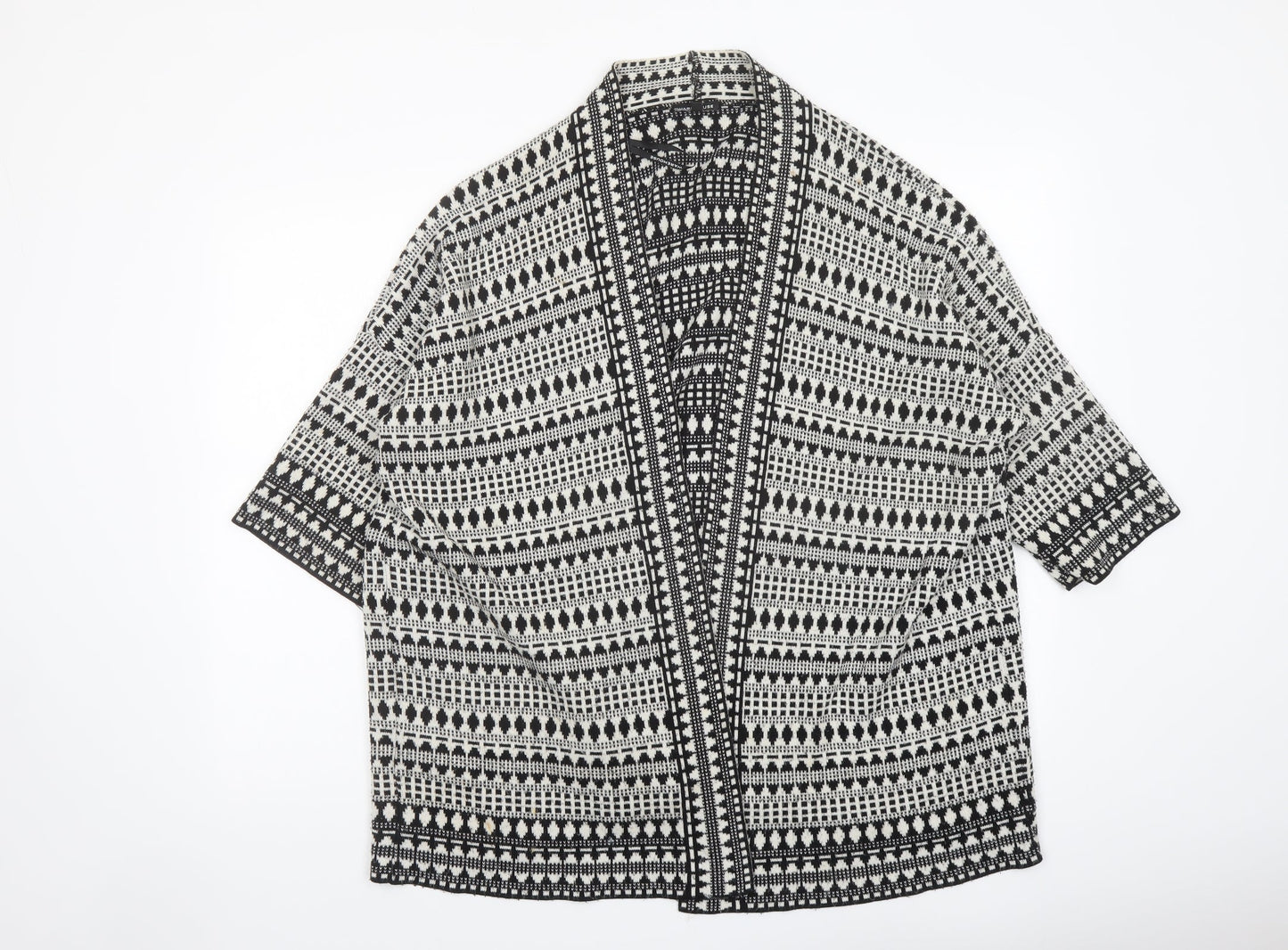 Womens UK Size M Warehouse Black Cardigan Jumper