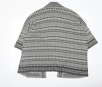 Womens UK Size M Warehouse Black Cardigan Jumper
