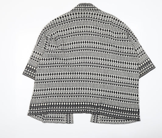 Womens UK Size M Warehouse Black Cardigan Jumper