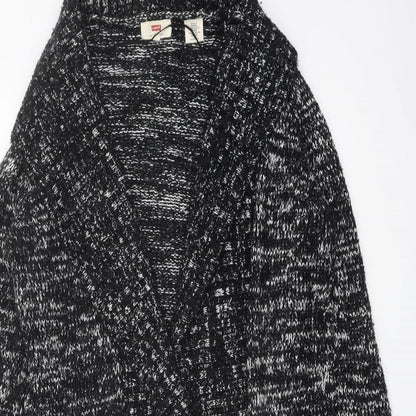 Levi's Womens Black V-Neck Acrylic Cardigan Jumper Size XS