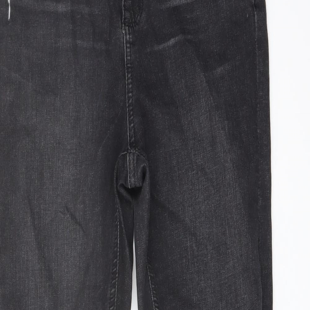 Miss se# Womens Grey Cotton Skinny Jeans Size 10 L20 in Regular Button