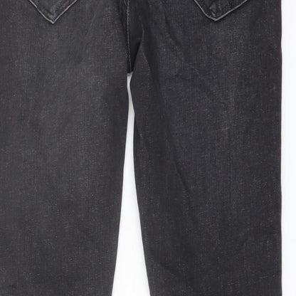 Miss se# Womens Grey Cotton Skinny Jeans Size 10 L20 in Regular Button
