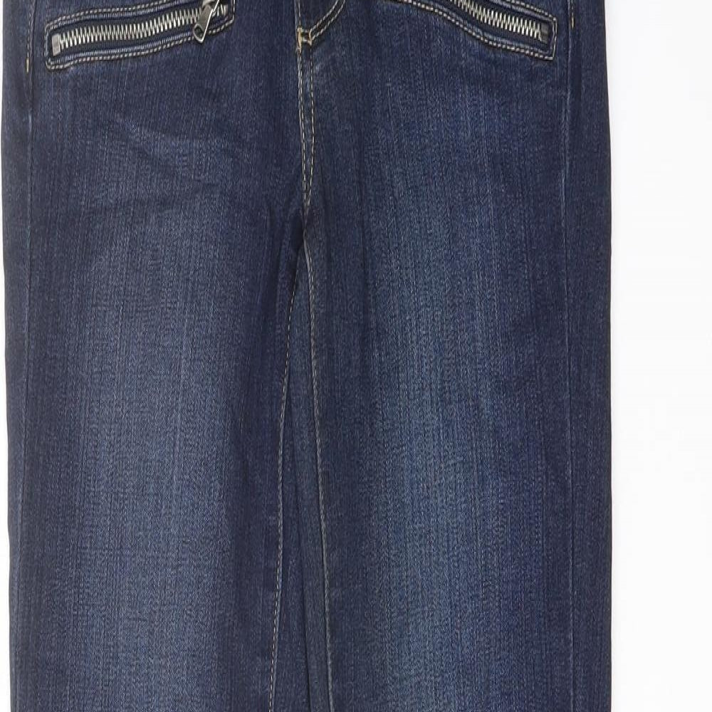 Womens UK Size 23 in Paige Regular Fit Skinny Blue Jeans