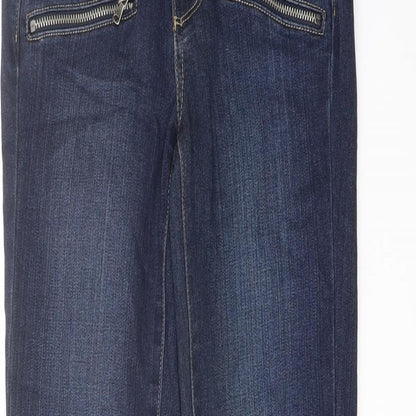 Womens UK Size 23 in Paige Regular Fit Skinny Blue Jeans