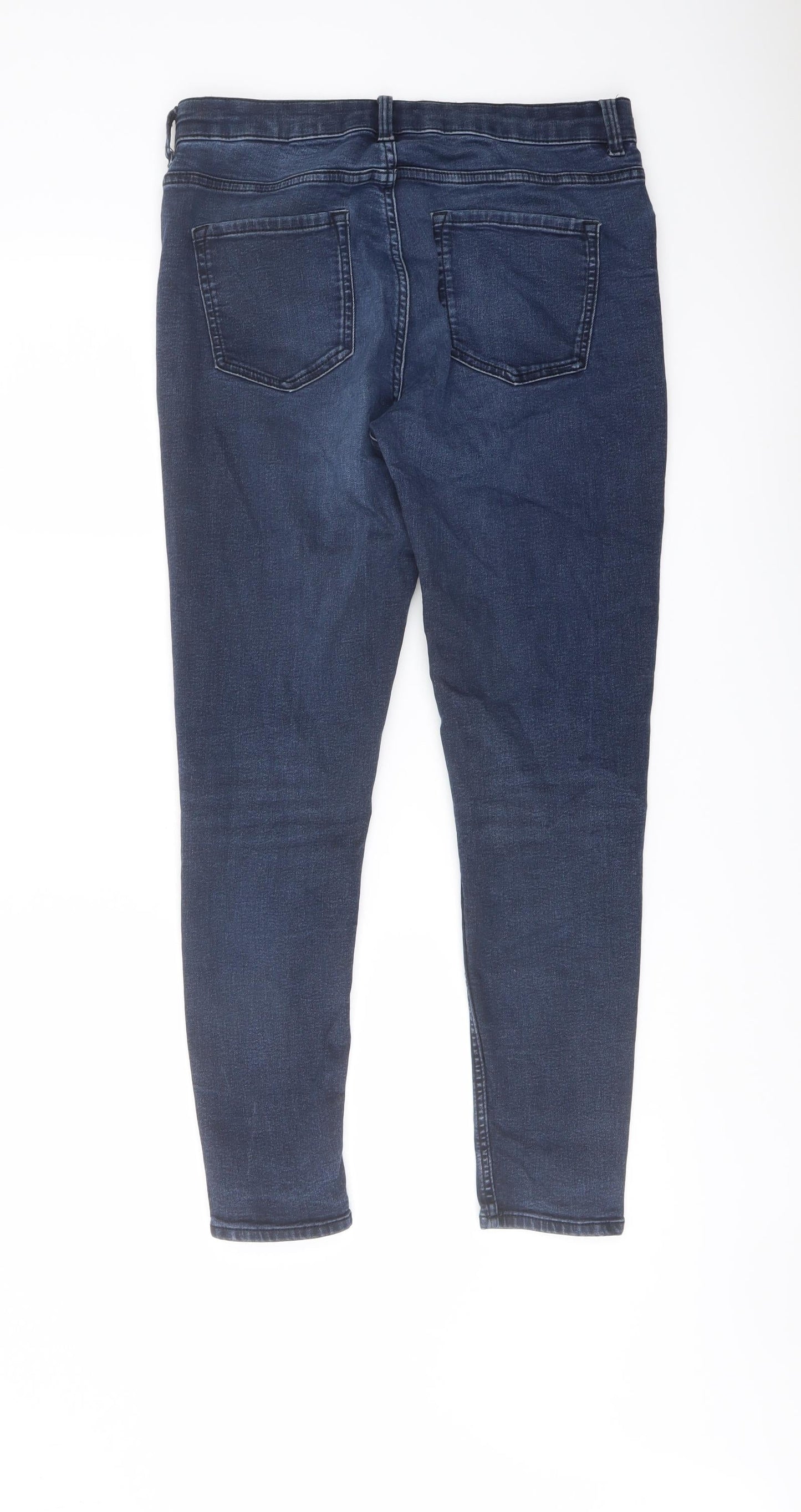 Womens UK Size 12 Marks and Spencer Regular Fit Skinny Blue Jeans