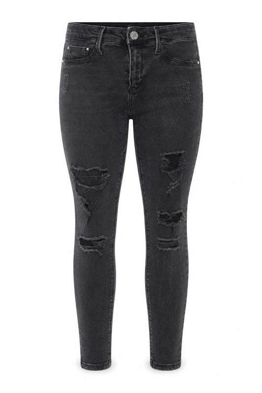 Womens UK Size 10 River Island Regular Fit Skinny Grey Jeans