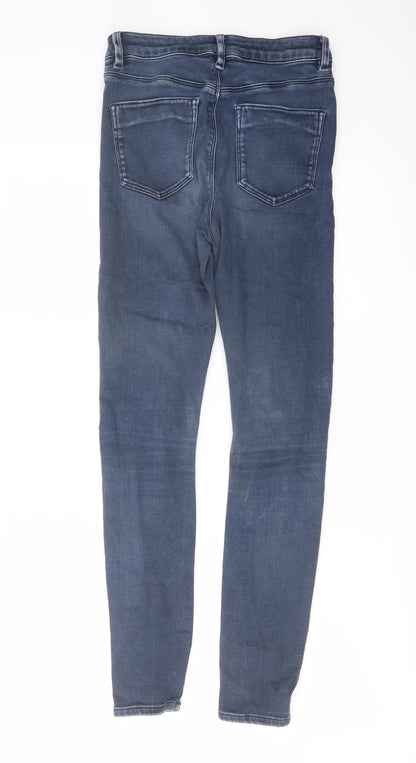 ASOS Womens Blue Cotton Skinny Jeans Size 26 in L32 in Regular Button