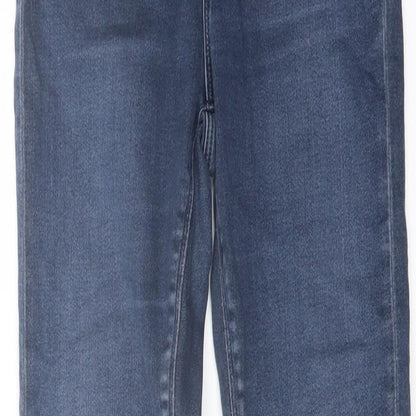ASOS Womens Blue Cotton Skinny Jeans Size 26 in L32 in Regular Button