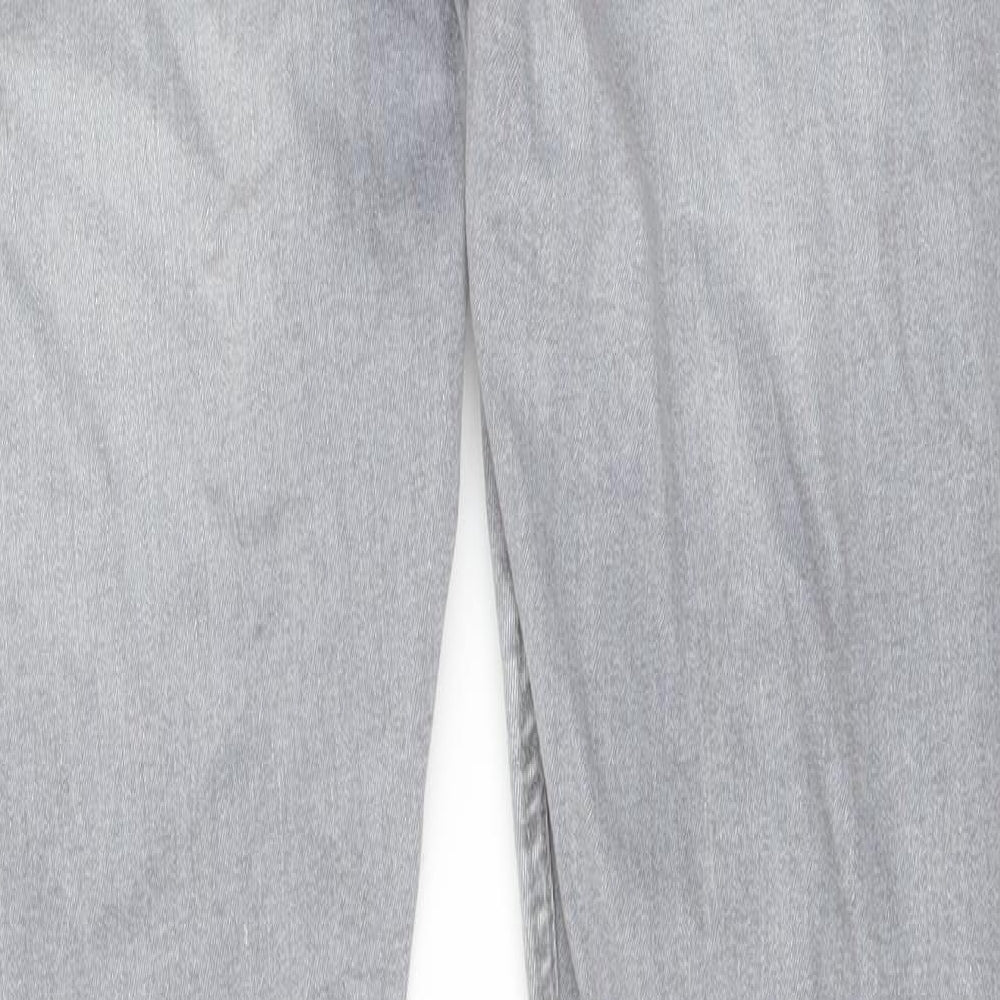 Denim & Co. Mens Grey Cotton Skinny Jeans Size 32 in L32 in Regular Button