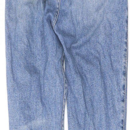 Hollister Womens Blue Cotton Mom Jeans Size 24 in L27 in Regular Button