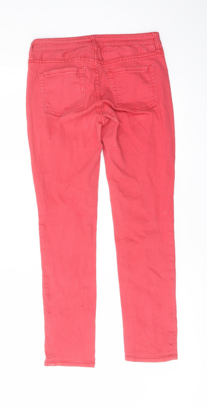 Gap Womens Pink Cotton Straight Jeans Size 28 in L27 in Regular Button