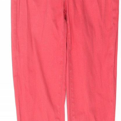 Gap Womens Pink Cotton Straight Jeans Size 28 in L27 in Regular Button