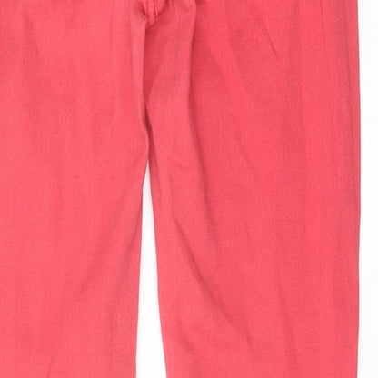 Gap Womens Pink Cotton Straight Jeans Size 28 in L27 in Regular Button