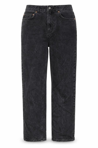 ASOS Womens Grey Cotton Mom Jeans Size 28 in L28 in Regular Button