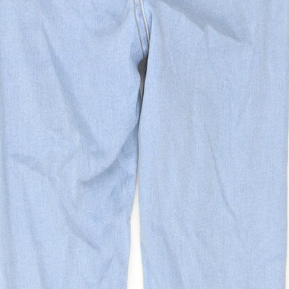 New Look Womens Blue Cotton Skinny Jeans Size 8 L28 in Regular Button